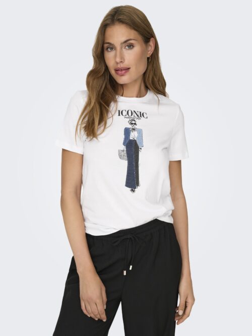 ONLEMMA LIFE REG S/S LADY TOP JRS