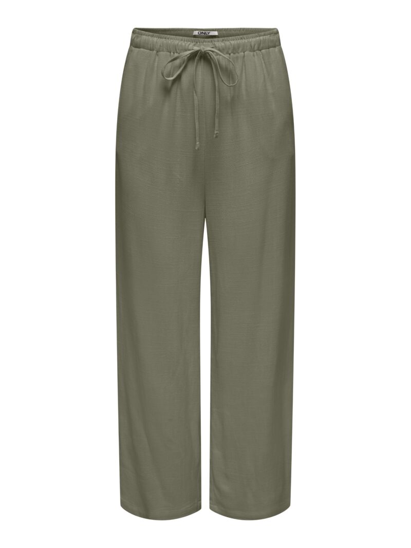 ONLSIESTA MW PULL-UP LINEN BL PANT PNT