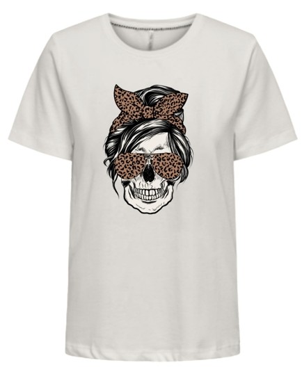 ONLSTELLA LIFE S/S SKULL TOP CS JRS