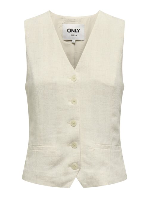 ONLIRIS-SIESTA S/L LINEN BL VEST TLR